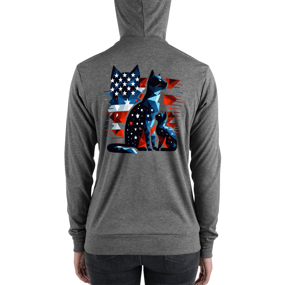 Stars and Stripes Companions - Lightweight Zip Hoodie