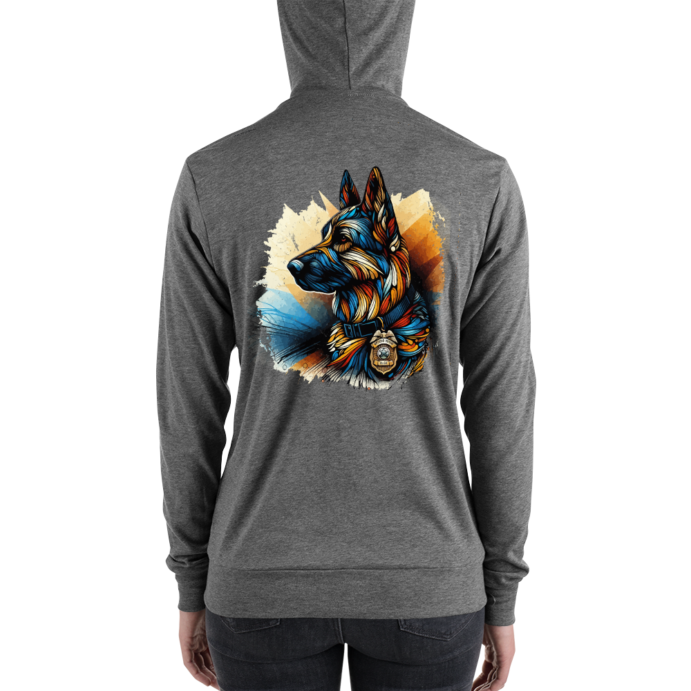 Chromatic Guardian - Lightweight Zip Hoodie