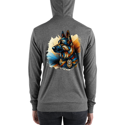 Chromatic Guardian - Lightweight Zip Hoodie