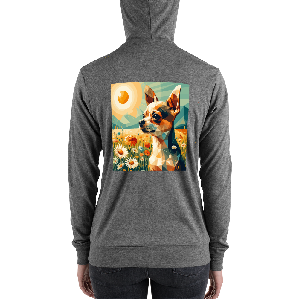 Daisy Dreamscape - Lightweight Zip Hoodie