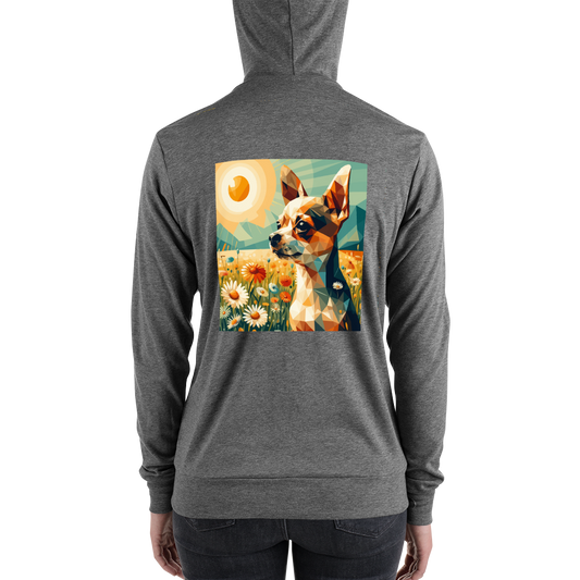 Daisy Dreamscape - Lightweight Zip Hoodie