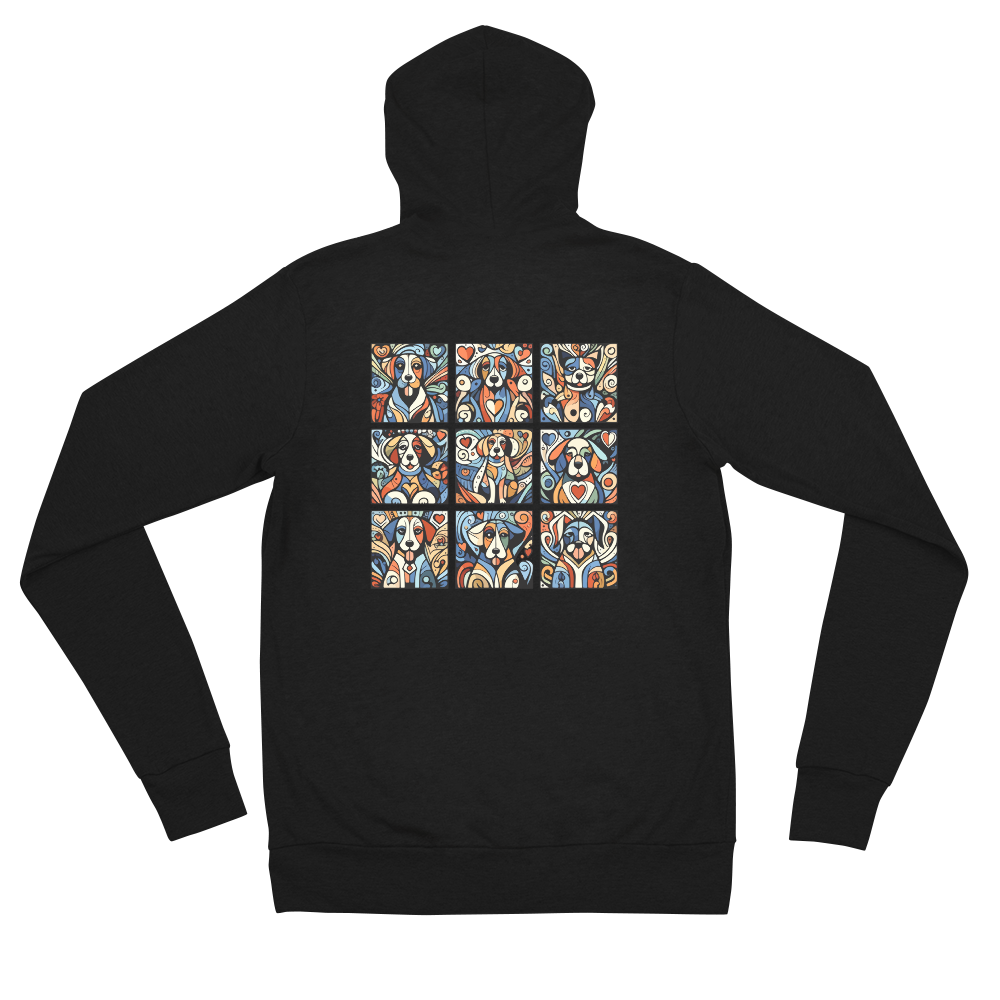 Paws in Harmony - Matisse - Lightweight Zip Hoodie