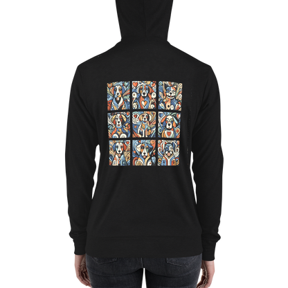 Paws in Harmony - Matisse - Lightweight Zip Hoodie