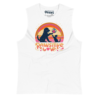 Rainbow Rendezvous - Pawsitive Love - Unisex Muscle Tee