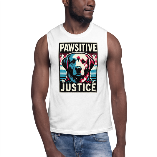 Bark Nirvana - Pawsitive Justice - Unsex Muscle Tee