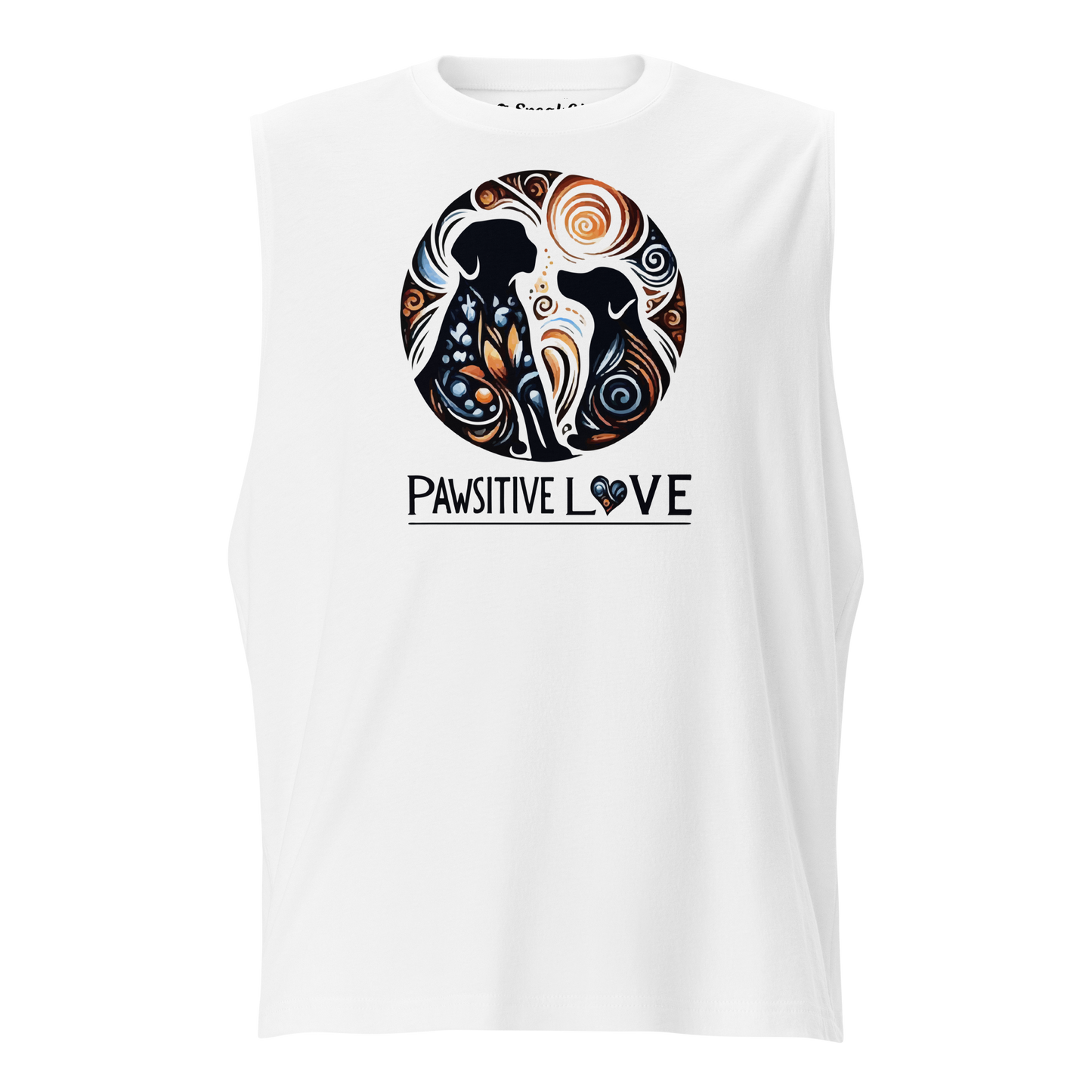 Canine Whirlpool - Pawsitive Love - Unisex Muscle Tee