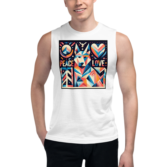 Harmony Hound - Huskey - Unisex Muscle Tee