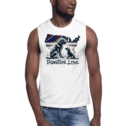 States of Devotion - Pawsitive Love - Unisex Muscle Tee