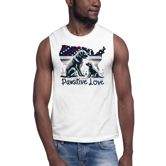 States of Devotion - Pawsitive Love - Unisex Muscle Tee