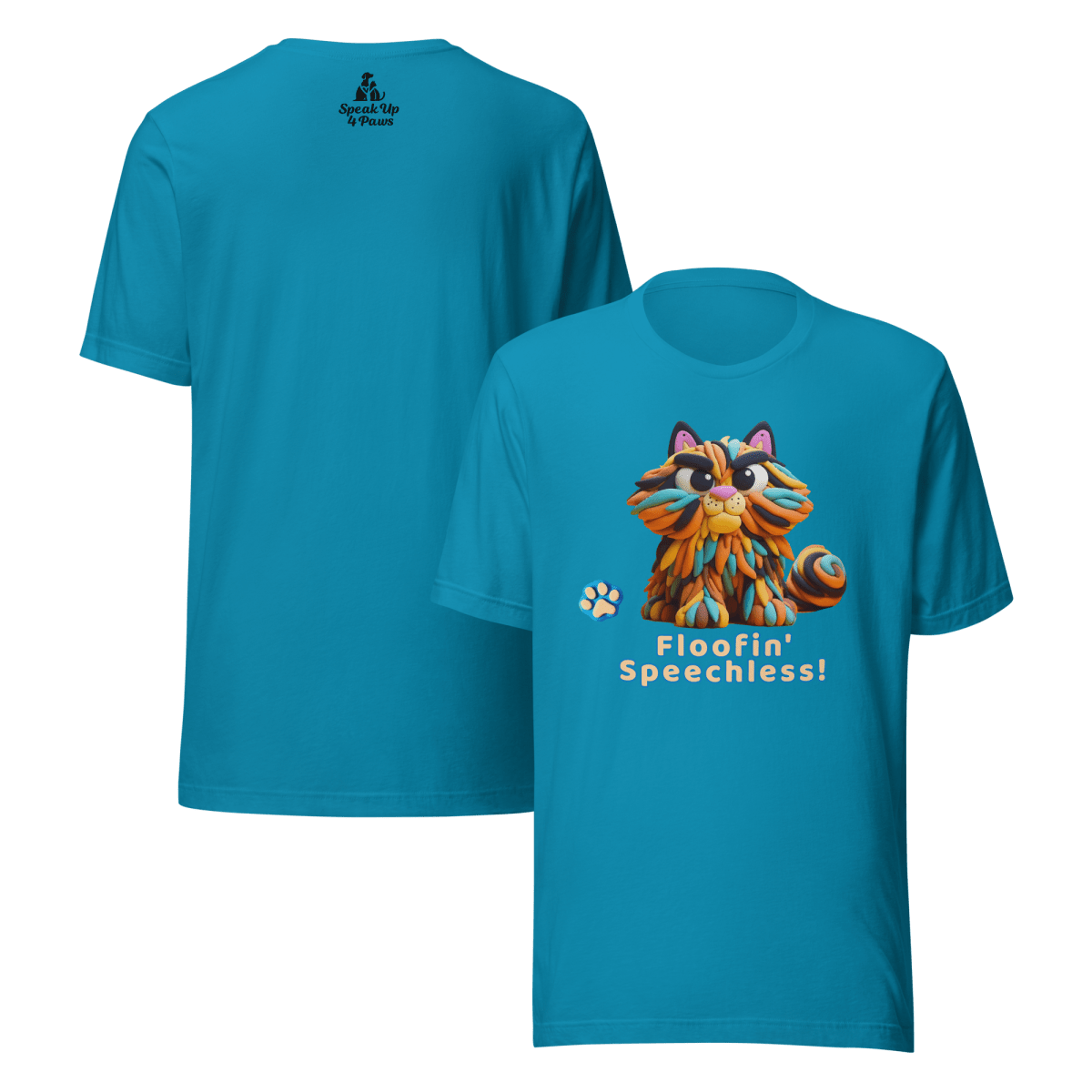Sir Floofalot - "Floofin' Speechless" - Signature Tee - Unisex Staple Tee - Speak Up 4 Paws