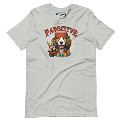 Groovy Canine Vibes - Pawsitive Peace - Unisex Tee