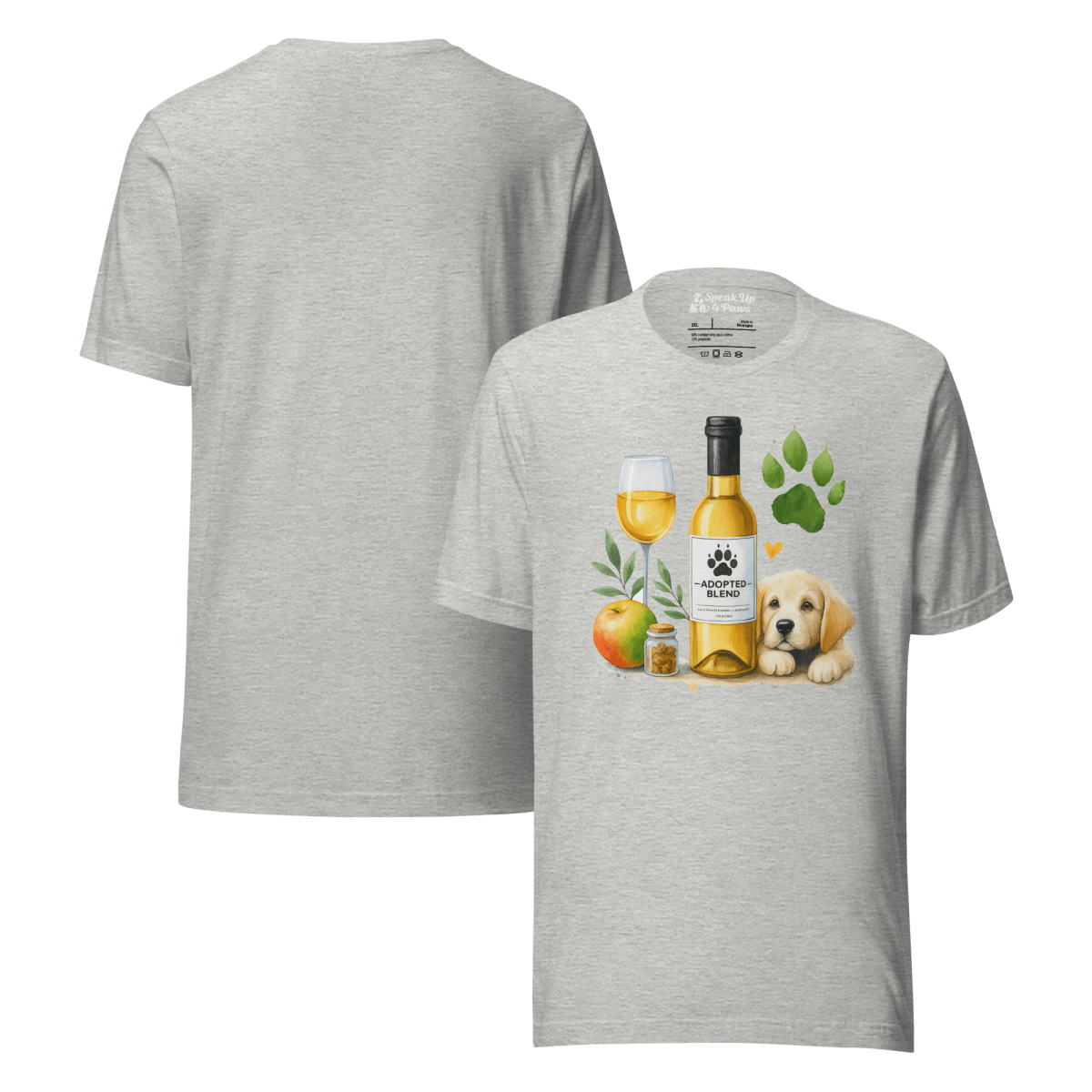 Golden Gatherings - Everyday Plus Tee | COLORS: Red, Athletic Heather, White - Unisex Staple Tee - Speak Up 4 Paws