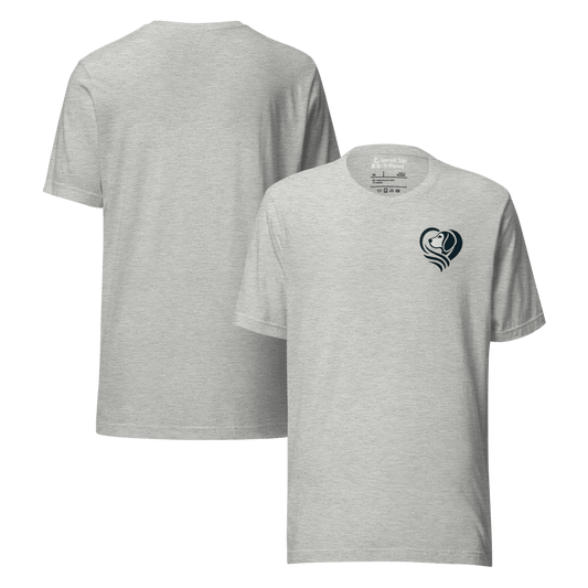 Heartfelt Beagle - Everyday Plus Tee | COLORS: Athletic Heather, Red, White - Unisex Staple Tee - Speak Up 4 Paws