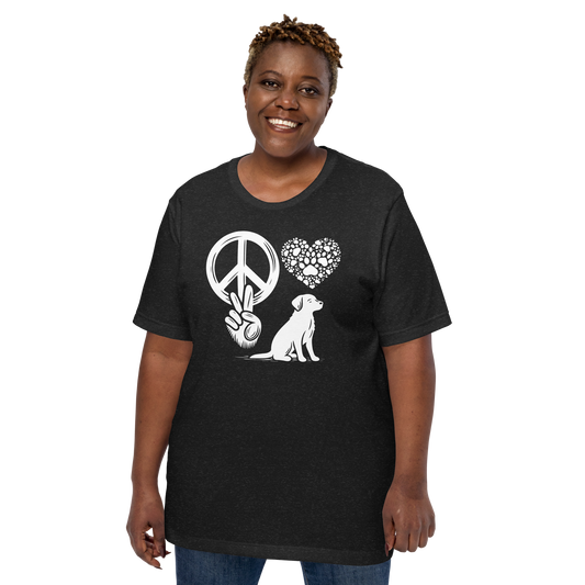 Harmony Unleashed - Peace-Love-Dog - Signature Tee