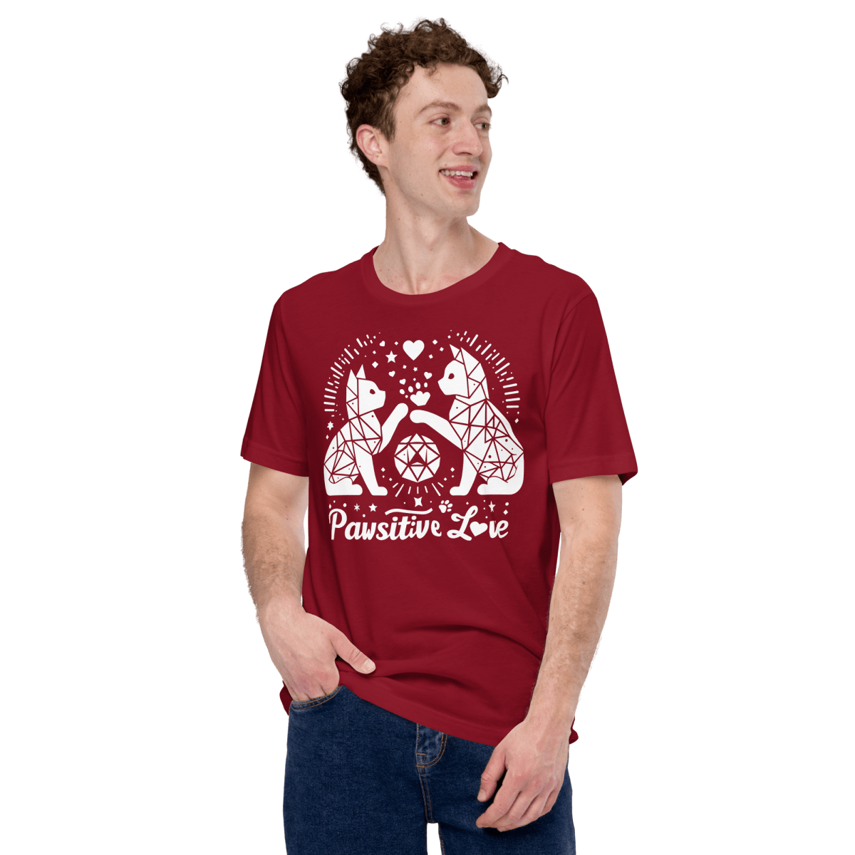 Geometric Whisker Play - Signature Tee - Unisex Staple Tee - Speak Up 4 Paws