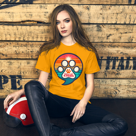 Speak Up 4 Paws - 1970s - Unisex Staple Tee