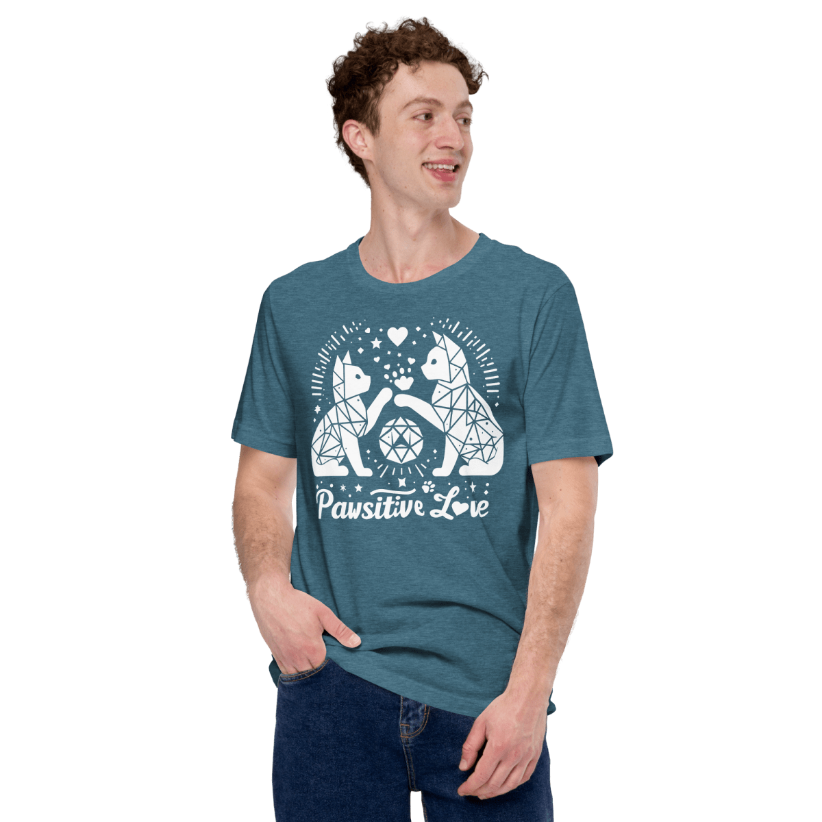 Geometric Whisker Play - Signature Tee - Unisex Staple Tee - Speak Up 4 Paws