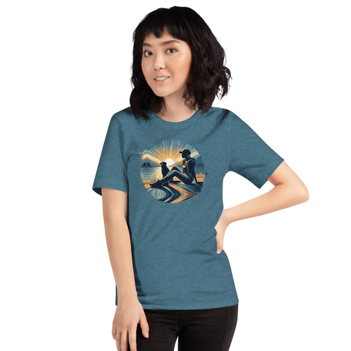 Lakeside Serenity - Everyday Tee - Unisex Staple Tee - Speak Up 4 Paws