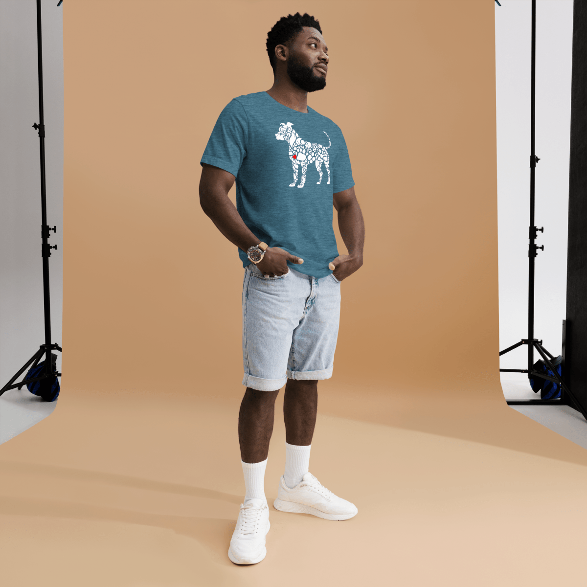 Paws of Loyalty Everyday Tee | COLORS: Navy, Heather Slate, Heather Raspberry, Heather Deep Teal - Unisex Staple Tee - Speak Up 4 Paws