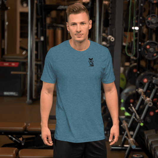 Tiny Heart - Big Love Everyday Tee | COLORS: Heather Deep Teal, Heather Slate, Mauve, Pink - Unisex Staple Tee - Speak Up 4 Paws