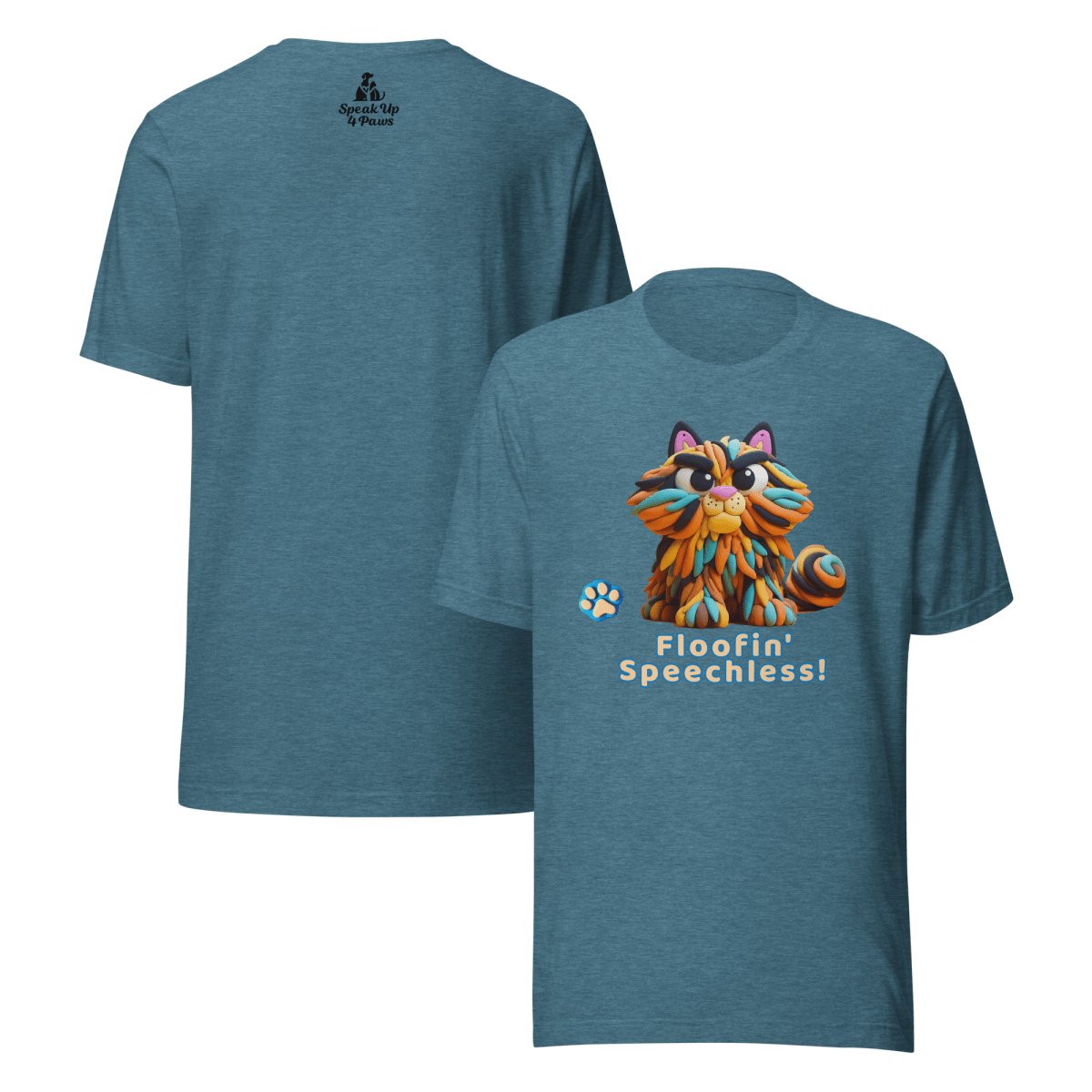 Sir Floofalot - "Floofin' Speechless" - Signature Tee - Unisex Staple Tee - Speak Up 4 Paws