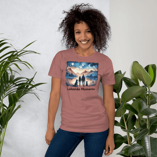 Lakeside Moments - Everyday Tee | COLORS: Heather Mauve, Heather Slate, Steel Blue, Pebble - Unisex Staple Tee - Speak Up 4 Paws