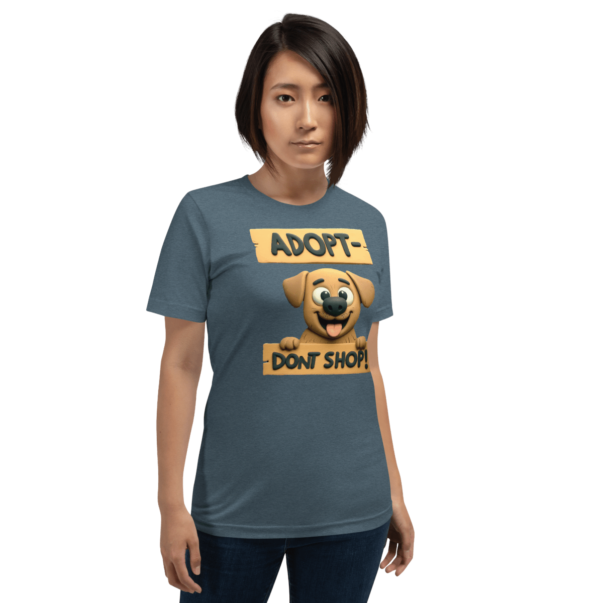 Adopt Happiness - Signature Tee - Unisex Staple Tee - Speak Up 4 Paws