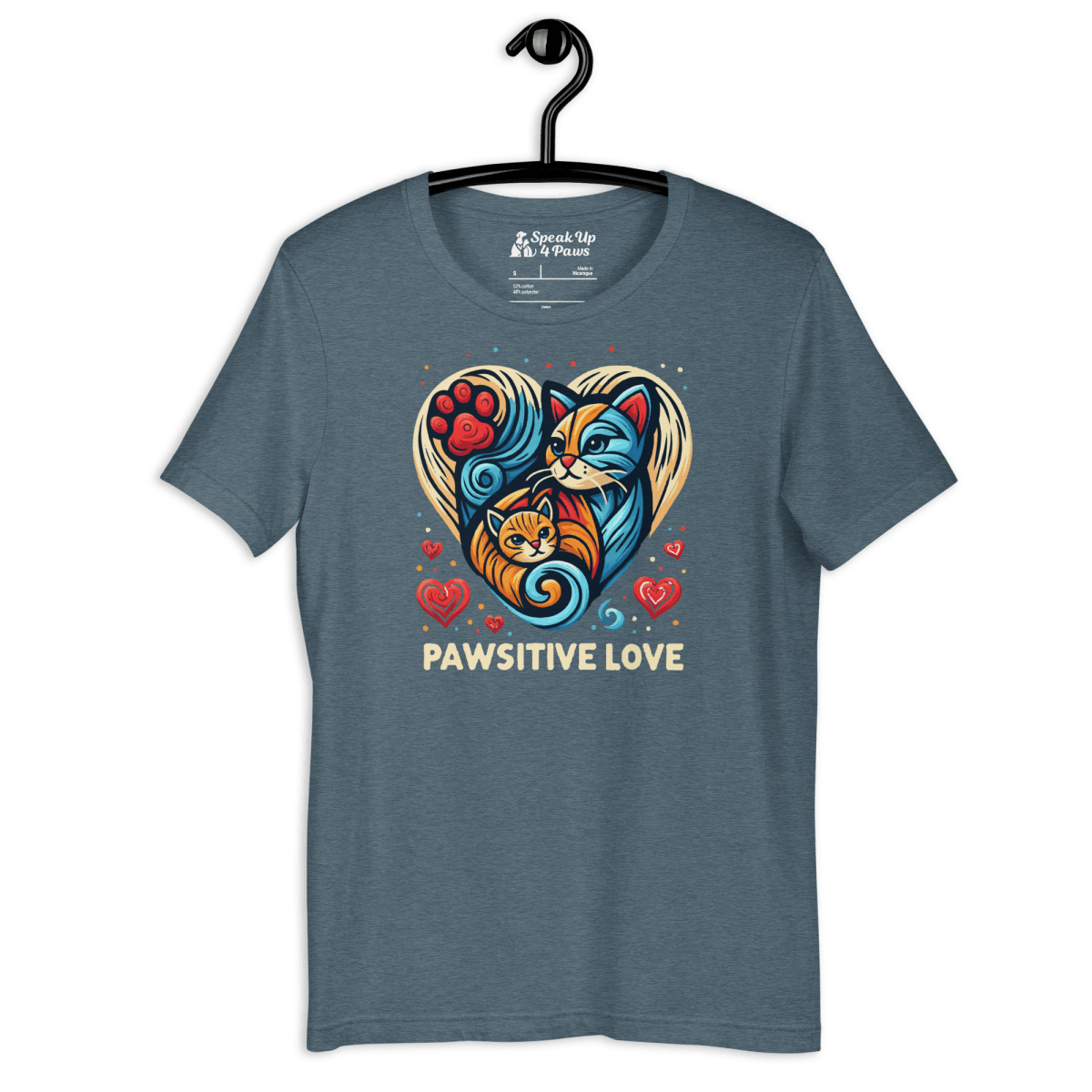Feline Harmony - Everyday Tee - Unisex Staple Tee - Speak Up 4 Paws