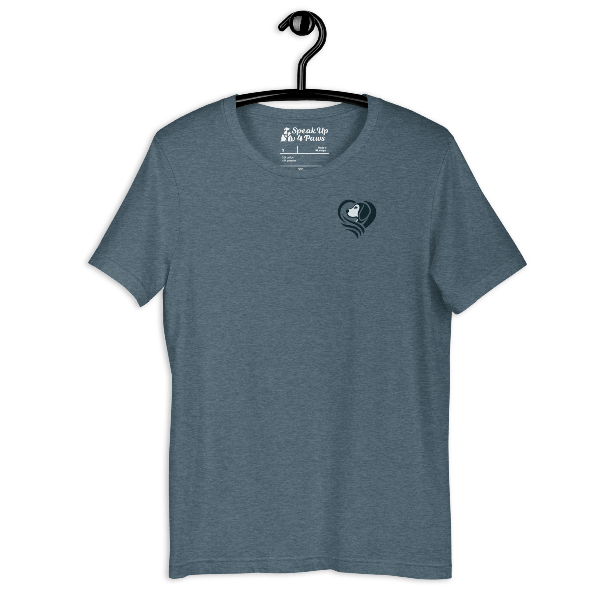 Heartfelt Beagle - Everyday Tee | COLORS: Pink, Heather Slate, Heather Deep Teal, Mauve - Unisex Staple Tee - Speak Up 4 Paws