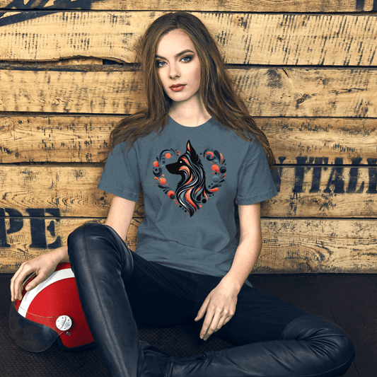 Vibrant Heart Everyday Tee | COLORS: Heather Slate, Autumn, Heather Deep Teal, Pebble - Unisex Staple Tee - Speak Up 4 Paws