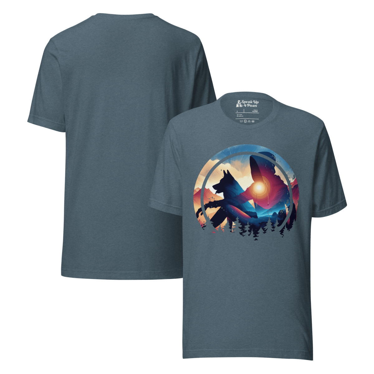 Companion Hues - Everyday Tee - Unisex Staple Tee - Speak Up 4 Paws