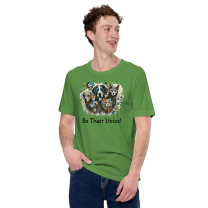 Paws in Colorful Conversation - Pollock - Unisex Tee