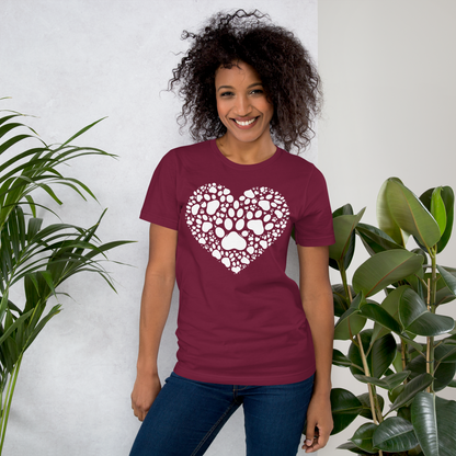 Paws of Compassion - Heart - Unisex Tee