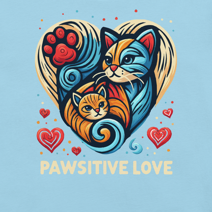 Feline Harmony - Pawsitive Love - Unisex Staple Tee