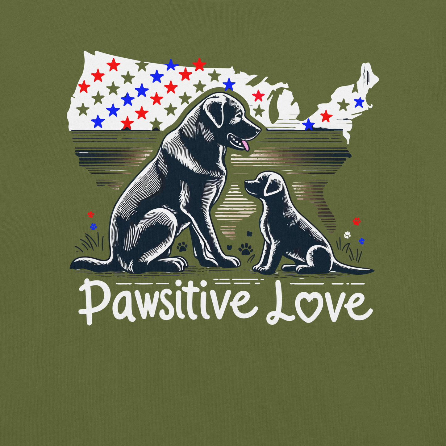 States of Devotion - Pawsitive Love - Unisex Tee