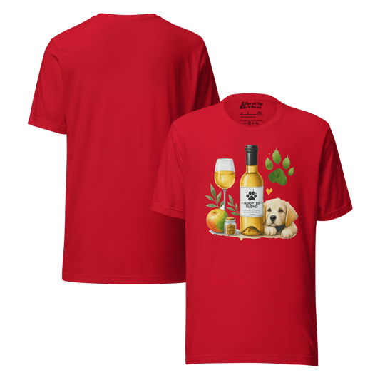Golden Gatherings - Everyday Plus Tee | COLORS: Red, Athletic Heather, White - Unisex Staple Tee - Speak Up 4 Paws