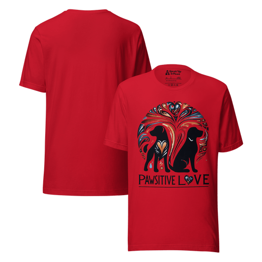 Radiant Companions - Everyday Plus Tee | COLORS: Red, Athletic Heather, White - Unisex Staple Tee - Speak Up 4 Paws