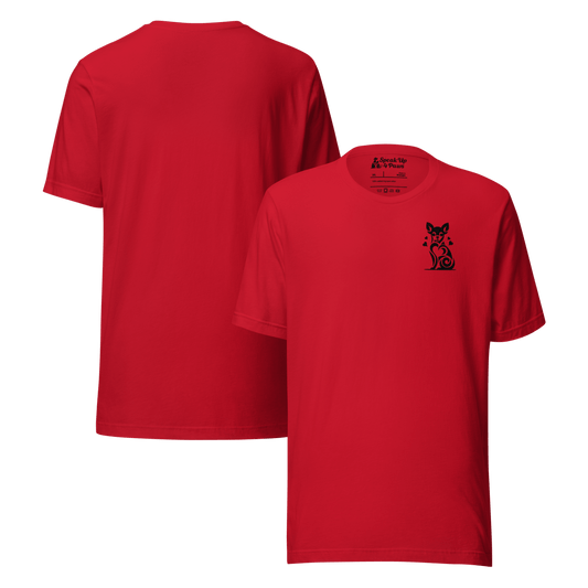 Tiny Heart - Big Love - Everyday Plus Tee | COLORS: Red, Athletic Heather, White - Unisex Staple Tee - Speak Up 4 Paws