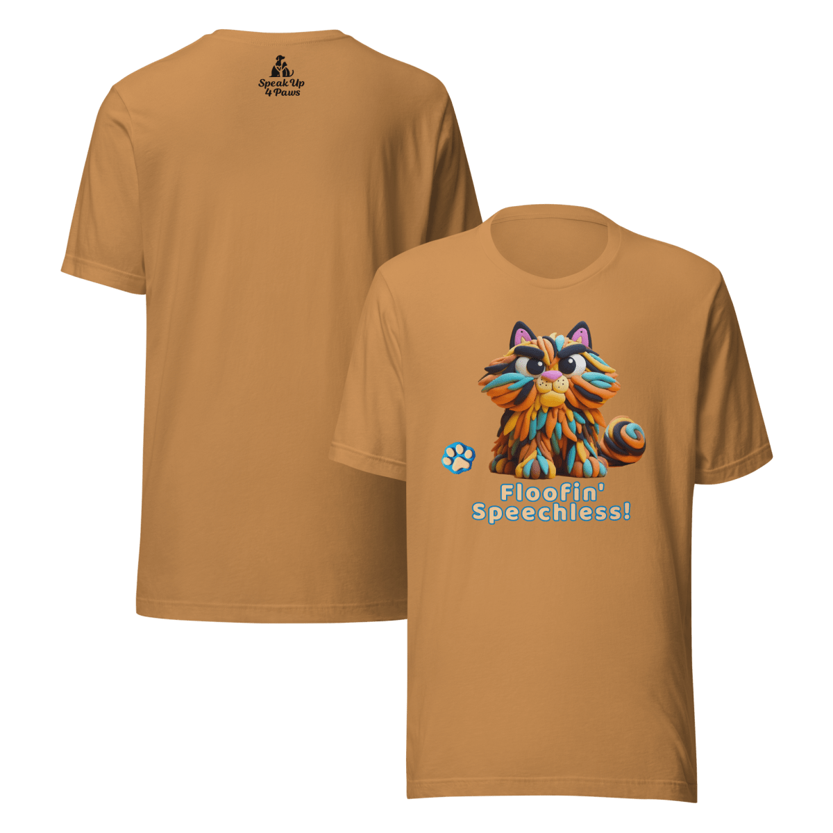Sir Floofalot - "Floofin' Speechless" - Signature Tee - Unisex Staple Tee - Speak Up 4 Paws