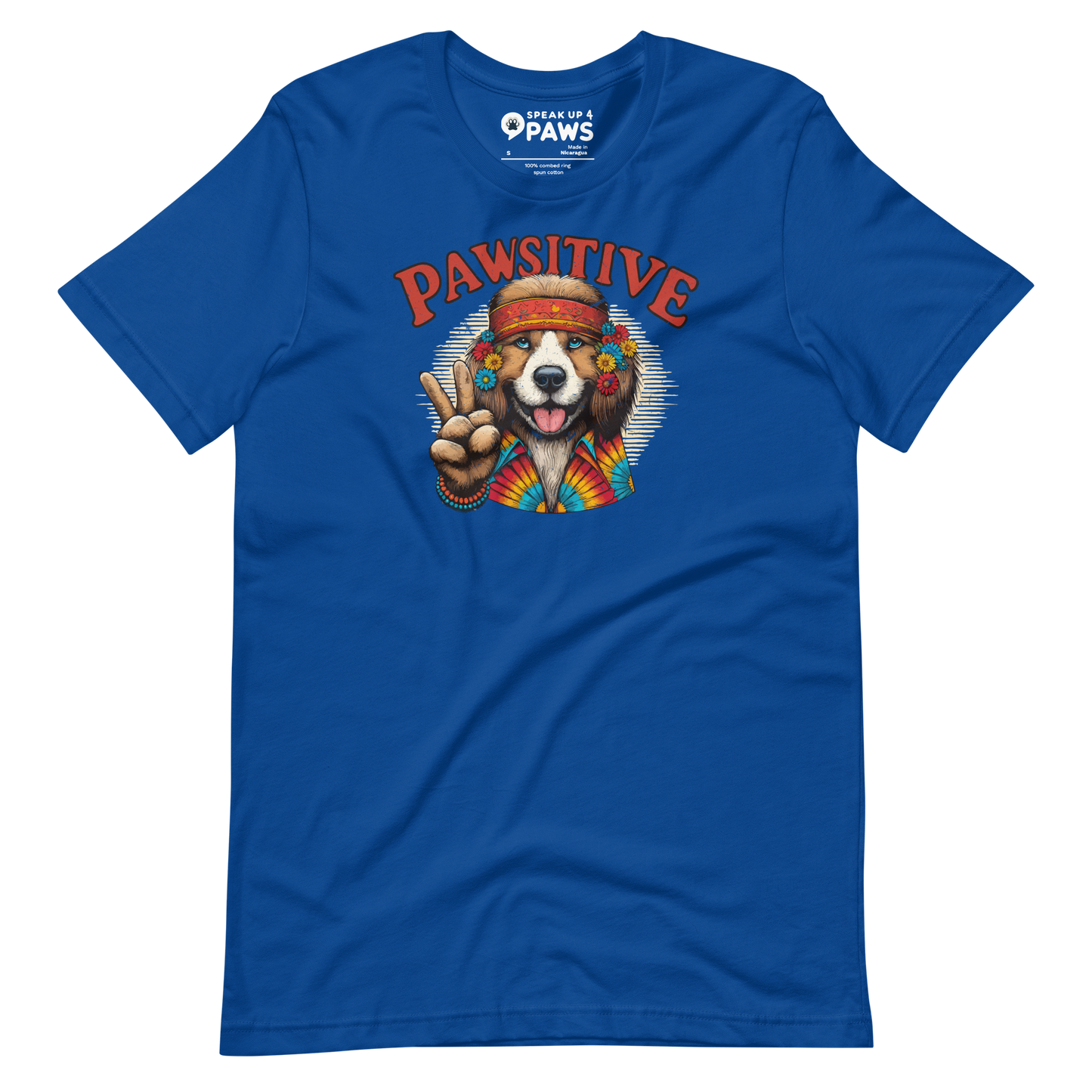 Groovy Canine Vibes - Pawsitive Peace - Unisex Tee