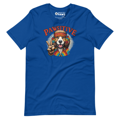 Groovy Canine Vibes - Pawsitive Peace - Unisex Tee