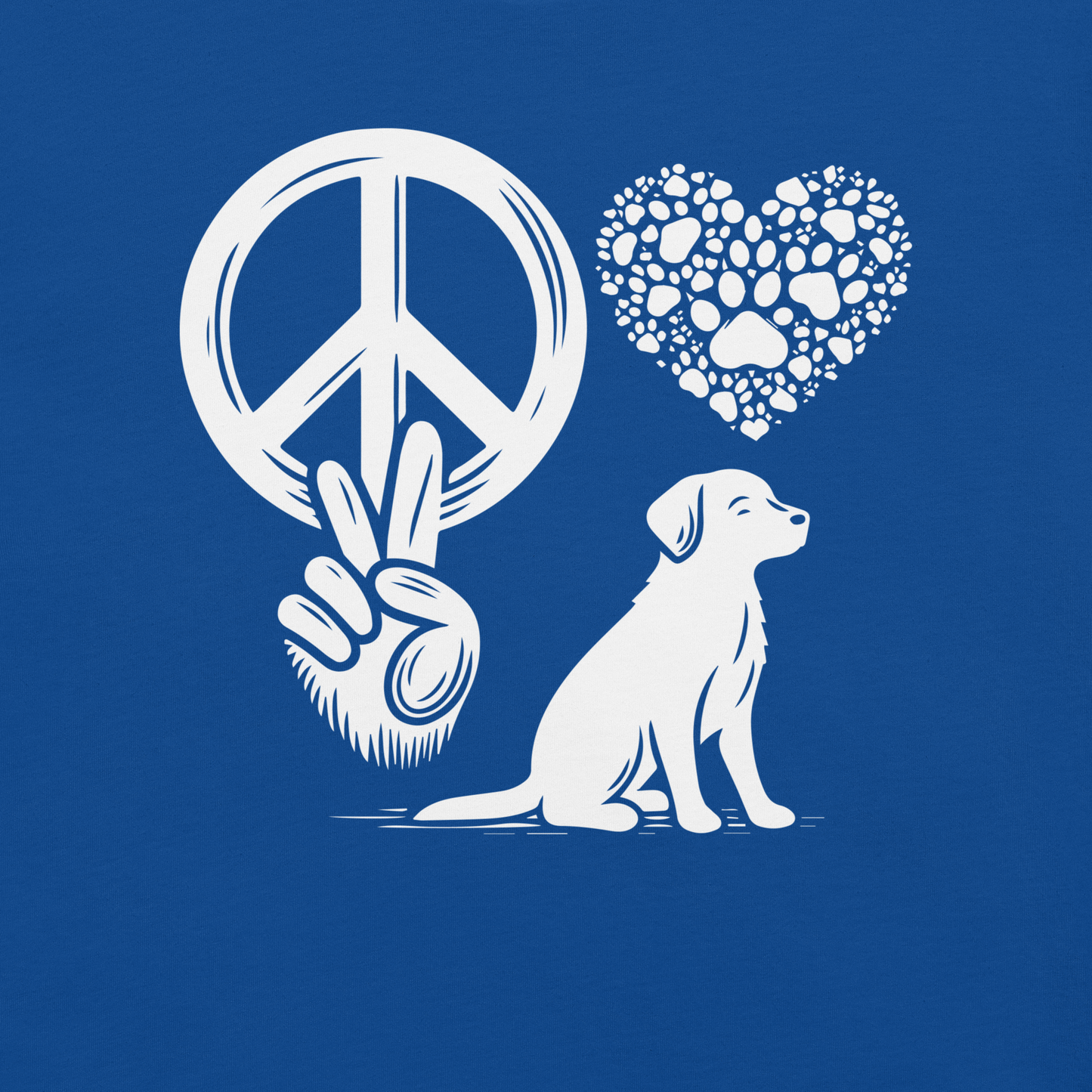 Harmony Unleashed - Peace-Love-Dog - Unisex Tee