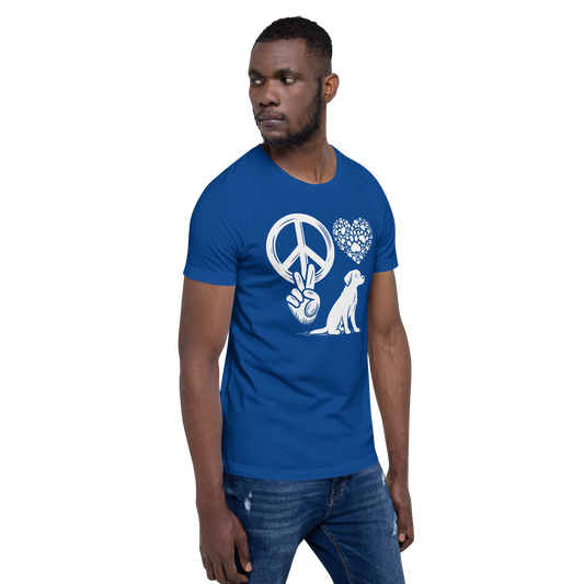 Harmony Unleashed - Peace-Love-Dog - Unisex Tee