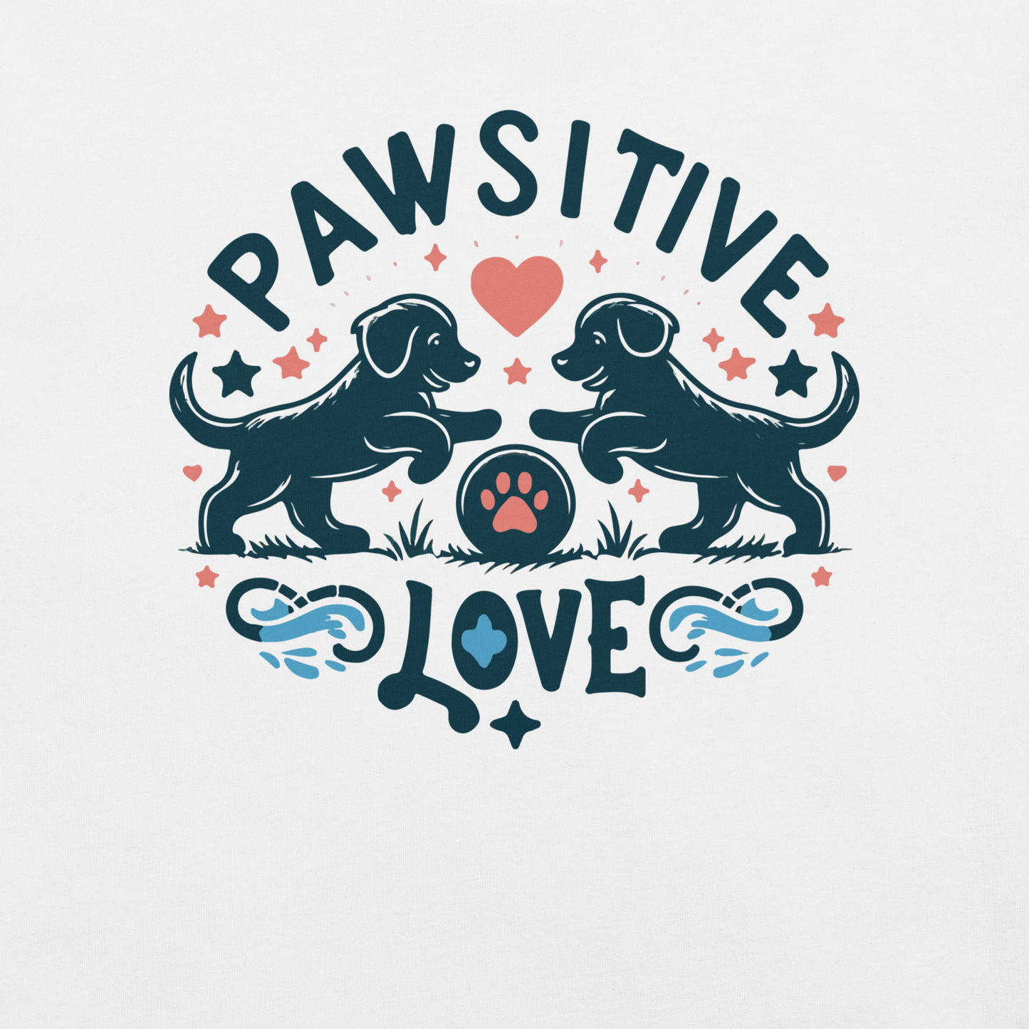 Sketchy Tails - Pawsitive Love - Baby Tee