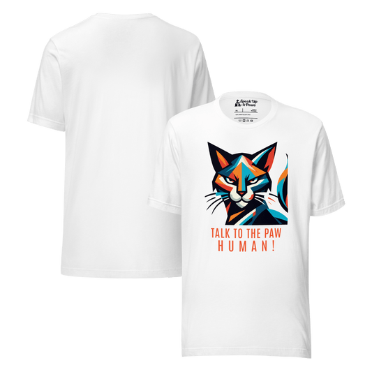 Defiant Feline - Everyday Plus Tee | COLORS: White, Red, Athletic Heather - Unisex Staple Tee - Speak Up 4 Paws