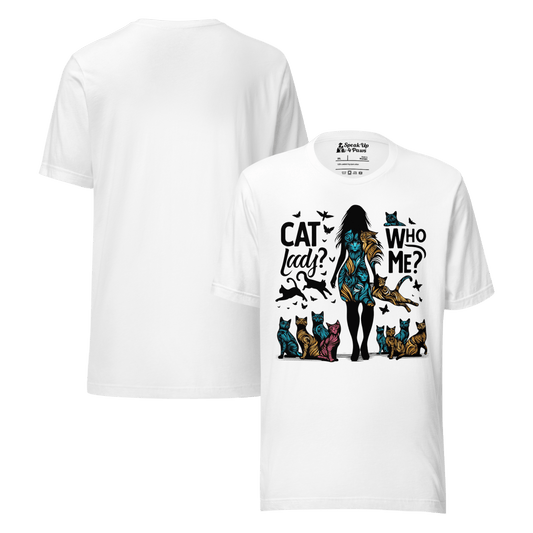 Feline Reverie - Everyday Plus Tee | COLORS: White, Red, Athletic Heather - Unisex Staple Tee - Speak Up 4 Paws