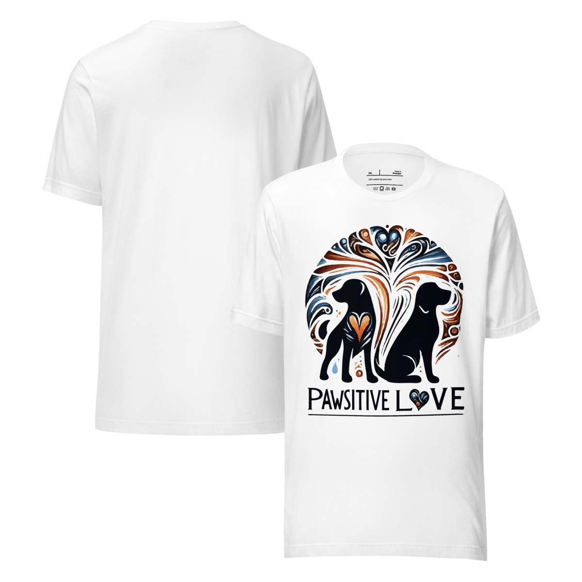 Radiant Companions - Everyday Plus Tee | COLORS: Red, Athletic Heather, White - Unisex Staple Tee - Speak Up 4 Paws