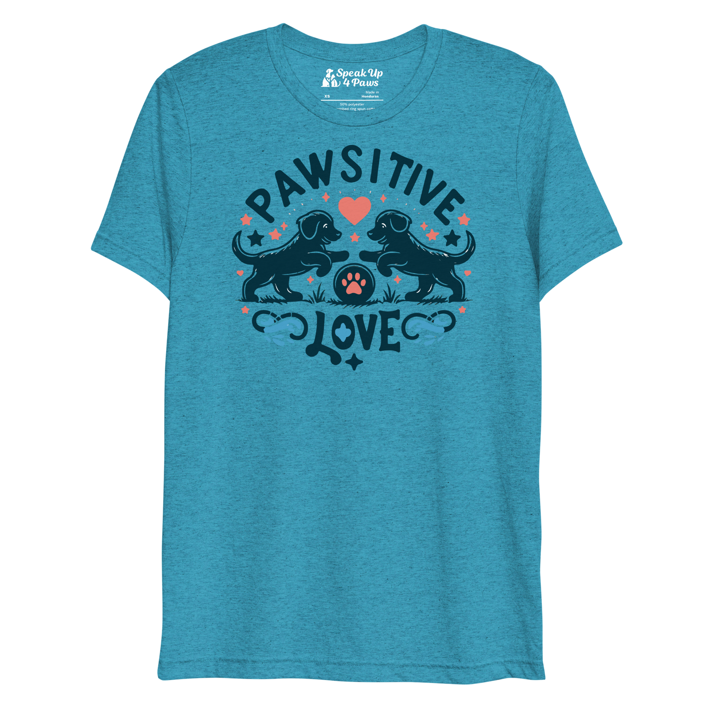 Sketchy Tails - Pawsitive Love - Tri-Blend Tee