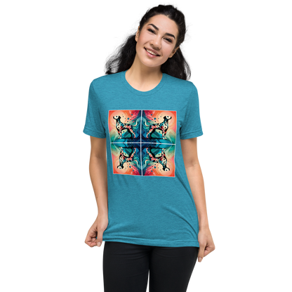 Vibrant Canine Mosaic -Tri-Blend Tee