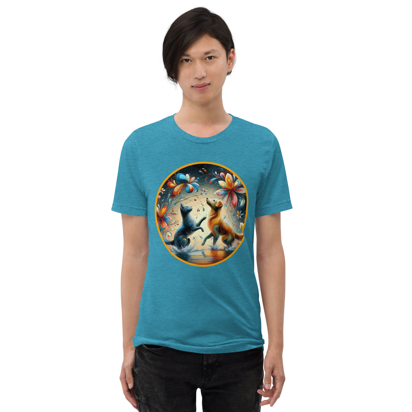 Chromatic Raindance - Petal Paws - Tri-Blend Tee